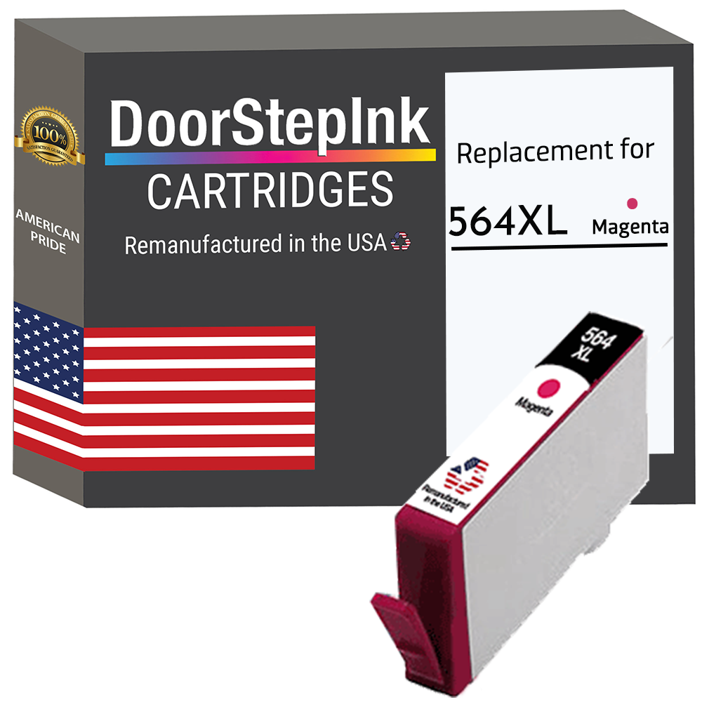 DoorStepInk Brand for HP 564XL (CB324WN) Magenta Remanufactured in the USA Ink Cartridge